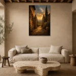 Premium Wall Art Dikey Html Edition – CP-IT-TGH-V-004 presented in a sophisticated home setting