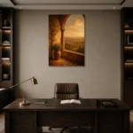 Premium Wall Art Dikey Html Edition – CP-IT-TGH-V-005 displayed in a contemporary gallery-inspired room
