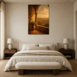 Premium Wall Art Dikey Html Edition – CP-IT-TGH-V-005 showcased in an elegant minimalist interior