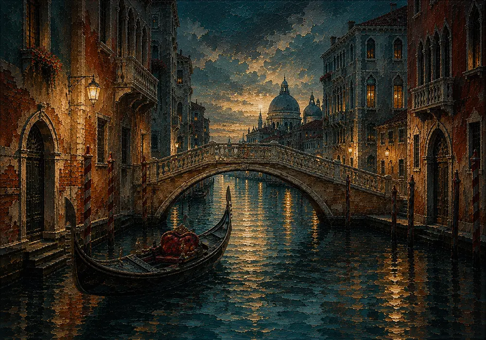 Lagoon Horizon Venice Wall Art Venetian Lagoon Art Print