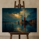 Premium Wall Art Yatay Html Edition – CP-IT-VN-H-003 displayed on a studio easel