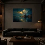 Premium Wall Art Yatay Html Edition – CP-IT-VN-H-003 shown in a warm modern interior
