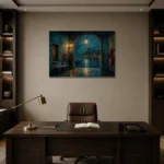 Premium Wall Art Yatay Html Edition – CP-IT-VN-H-004 displayed in a contemporary gallery-inspired room