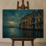 Premium Wall Art Yatay Html Edition – CP-IT-VN-H-005 displayed on a studio easel