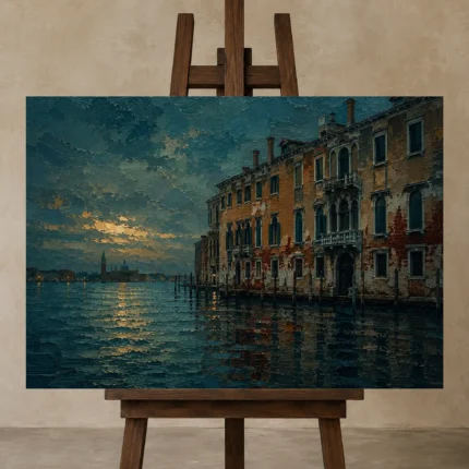 Premium Wall Art Yatay Html Edition – CP-IT-VN-H-005 displayed on a studio easel