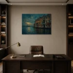 Premium Wall Art Yatay Html Edition – CP-IT-VN-H-005 displayed in a contemporary gallery-inspired room