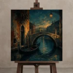 Premium Wall Art Kare Html Edition – CP-IT-VN-S-001 displayed on a studio easel