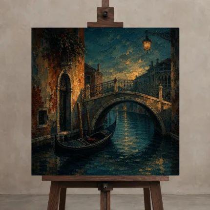 Premium Wall Art Kare Html Edition – CP-IT-VN-S-001 displayed on a studio easel