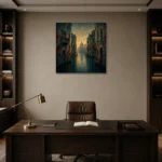 Premium Wall Art Kare Html Edition – CP-IT-VN-S-002 displayed in a contemporary gallery-inspired room