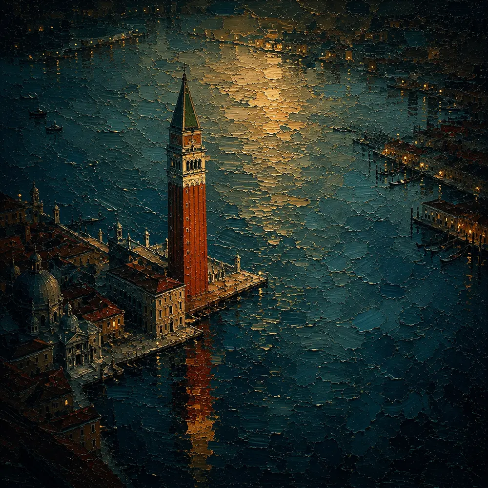 Lagoon Constellation Venice Wall Art Venetian Lagoon Art Print