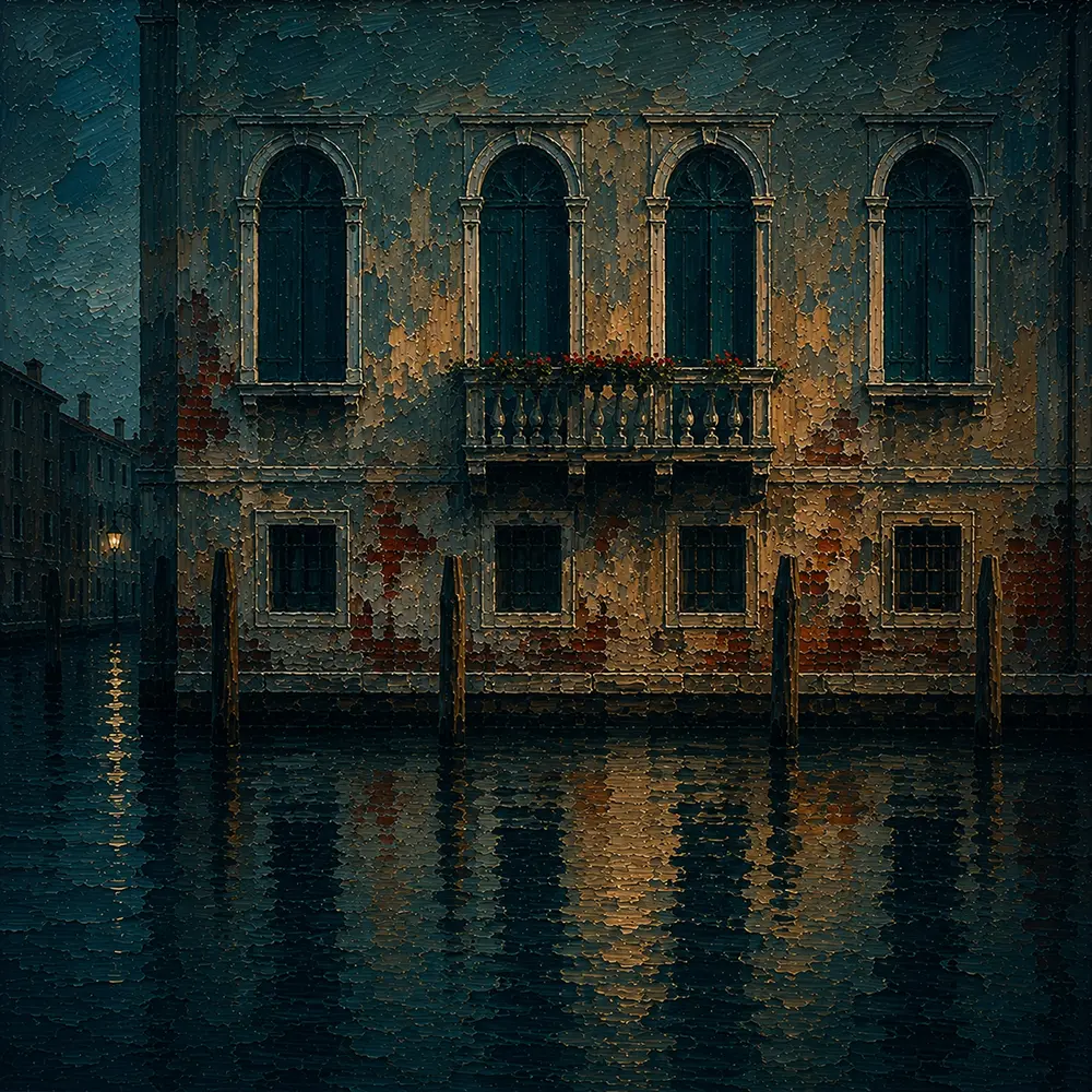 Lagoon Emblem Venice Wall Art Venetian Lagoon Art Print