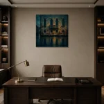 Premium Wall Art Kare Html Edition – CP-IT-VN-S-005 displayed in a contemporary gallery-inspired room