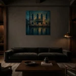 Premium Wall Art Kare Html Edition – CP-IT-VN-S-005 shown in a warm modern interior