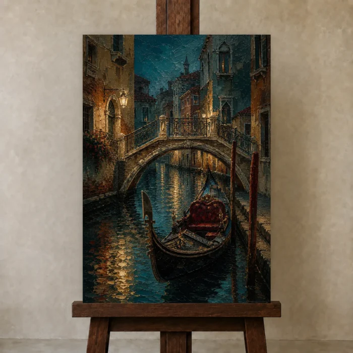 Premium Wall Art Dikey Html Edition – CP-IT-VN-V-001 displayed on a studio easel
