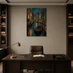 Premium Wall Art Dikey Html Edition – CP-IT-VN-V-001 displayed in a contemporary gallery-inspired room