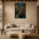 Premium Wall Art Dikey Html Edition – CP-IT-VN-V-001 presented in a sophisticated home setting