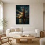 Premium Wall Art Dikey Html Edition – CP-IT-VN-V-003 styled in a refined neutral interior