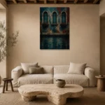 Premium Wall Art Dikey Html Edition – CP-IT-VN-V-005 presented in a sophisticated home setting