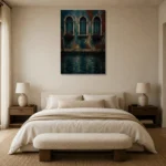 Premium Wall Art Dikey Html Edition – CP-IT-VN-V-005 showcased in an elegant minimalist interior