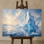 Premium Wall Art Yatay Html Edition – CP-NO-AL-H-001 displayed on a studio easel