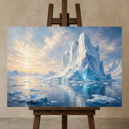 Premium Wall Art Yatay Html Edition – CP-NO-AL-H-001 displayed on a studio easel