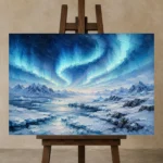 Premium Wall Art Yatay Html Edition – CP-NO-AL-H-002 displayed on a studio easel