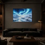Premium Wall Art Yatay Html Edition – CP-NO-AL-H-002 shown in a warm modern interior