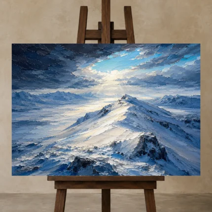 Premium Wall Art Yatay Html Edition – CP-NO-AL-H-003 displayed on a studio easel