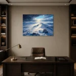 Premium Wall Art Yatay Html Edition – CP-NO-AL-H-003 displayed in a contemporary gallery-inspired room