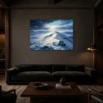Premium Wall Art Yatay Html Edition – CP-NO-AL-H-003 shown in a warm modern interior