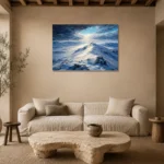 Premium Wall Art Yatay Html Edition – CP-NO-AL-H-003 presented in a sophisticated home setting