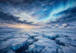 Arctic Pearl Arctic Wall Art featuring fractured ice field beneath an immense sky for refined interiors