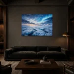 Premium Wall Art Yatay Html Edition – CP-NO-AL-H-004 shown in a warm modern interior
