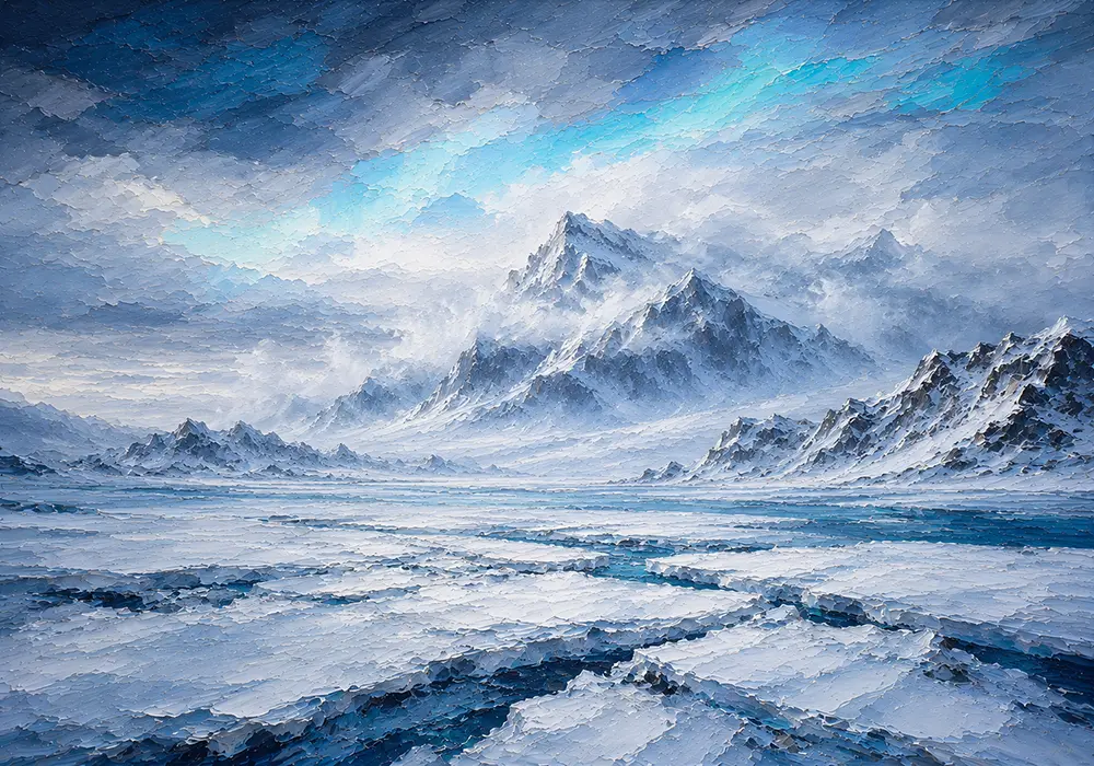 Arctic Expanse Arctic Wall Art Arctic Pearl Art Print