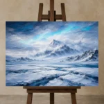 Premium Wall Art Yatay Html Edition – CP-NO-AL-H-005 displayed on a studio easel