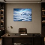 Premium Wall Art Yatay Html Edition – CP-NO-AL-H-005 displayed in a contemporary gallery-inspired room