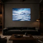 Premium Wall Art Yatay Html Edition – CP-NO-AL-H-005 shown in a warm modern interior
