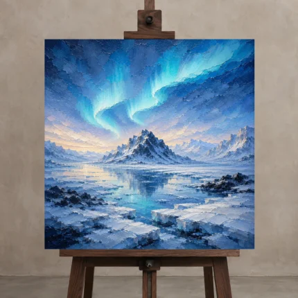 Premium Wall Art Kare Html Edition – CP-NO-AL-S-002 displayed on a studio easel