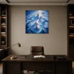 Premium Wall Art Kare Html Edition – CP-NO-AL-S-003 displayed in a contemporary gallery-inspired room