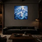 Premium Wall Art Kare Html Edition – CP-NO-AL-S-003 shown in a warm modern interior