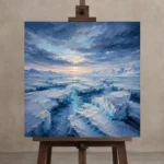 Premium Wall Art Kare Html Edition – CP-NO-AL-S-004 displayed on a studio easel
