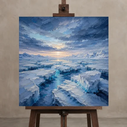 Premium Wall Art Kare Html Edition – CP-NO-AL-S-004 displayed on a studio easel