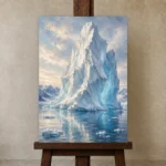 Premium Wall Art Dikey Html Edition – CP-NO-AL-V-001 displayed on a studio easel