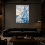 Premium Wall Art Dikey Html Edition – CP-NO-AL-V-001 shown in a warm modern interior