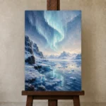 Premium Wall Art Dikey Html Edition – CP-NO-AL-V-002 displayed on a studio easel