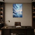 Premium Wall Art Dikey Html Edition – CP-NO-AL-V-002 displayed in a contemporary gallery-inspired room