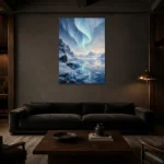 Premium Wall Art Dikey Html Edition – CP-NO-AL-V-002 shown in a warm modern interior
