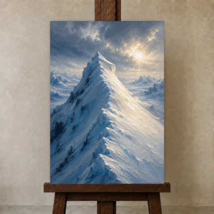 Premium Wall Art Dikey Html Edition – CP-NO-AL-V-003 displayed on a studio easel