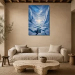 Premium Wall Art Dikey Html Edition – CP-NO-AL-V-004 presented in a sophisticated home setting
