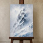Premium Wall Art Dikey Html Edition – CP-NO-AL-V-005 displayed on a studio easel